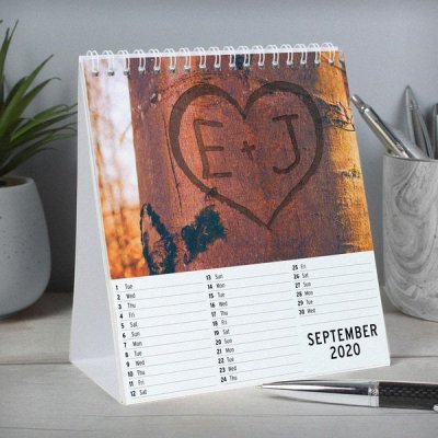 (image for) Personalised Couples Desk Calendar