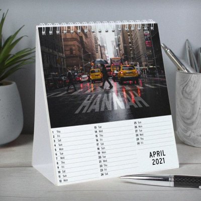(image for) Personalised New York Desk Calendar