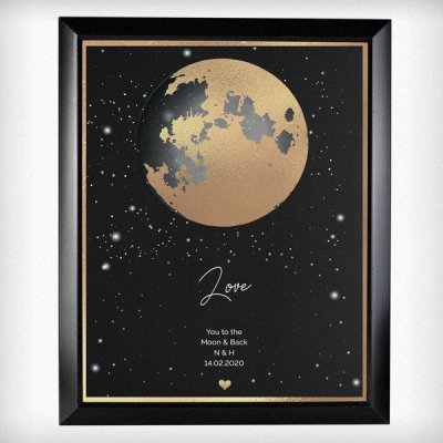 (image for) Personalised You Are My Sun My Moon Black Framed Print
