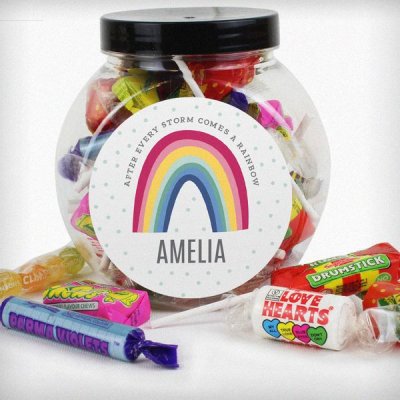 (image for) Personalised Rainbow Sweet Jar