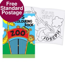 (image for) Personalised Zoo Colouring Book