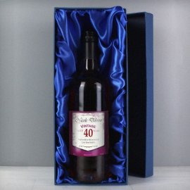 (image for) Personalised Rose Wine Vintage Age Label with Gift Box