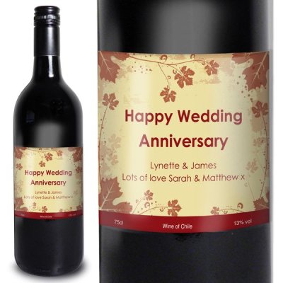 (image for) Personalised Red Wine Ivy Label