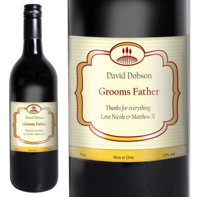 (image for) Personalised Red Wine Classic Label