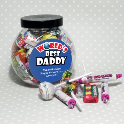 (image for) Personalised Blue Worlds Best Sweet Jar