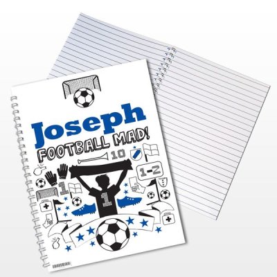 (image for) Personalised Football A5 Notebook