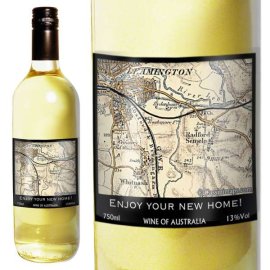 (image for) Personalised 1896 - 1904 Revised New Map White Wine