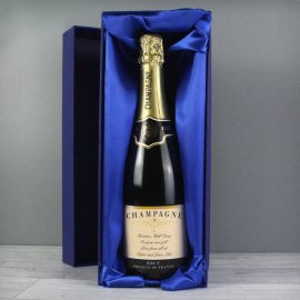 (image for) Personalised Any Message Classic Label Champagne Bottle with Box