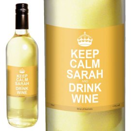 (image for) Personalised Keep Calm White Wine