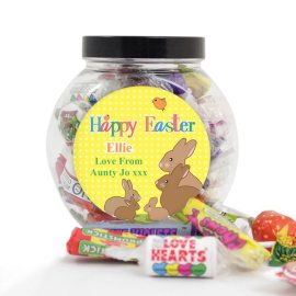 (image for) Personalised Easter Bunny Sweet Jar