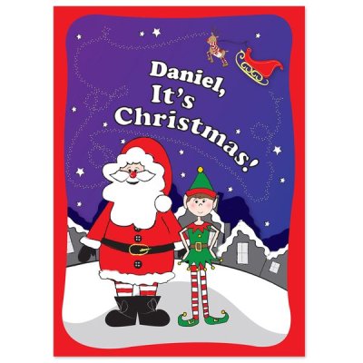 (image for) Personalised 'It's Christmas' Elf Story Book