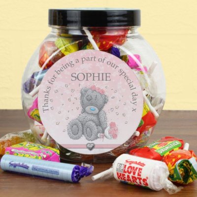 (image for) Personalised Me To You Girls Wedding Sweet Jar
