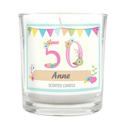 (image for) Personalised Birthday Craft Scented Jar Candle