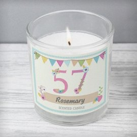 (image for) Personalised Birthday Craft Scented Jar Candle