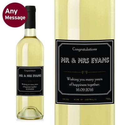 (image for) Personalised Ornate White Wine