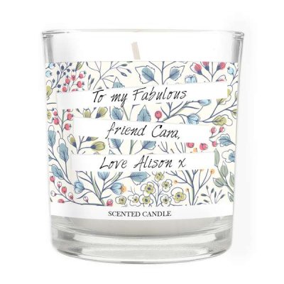 (image for) Personalised Botanical Scented Jar Candle