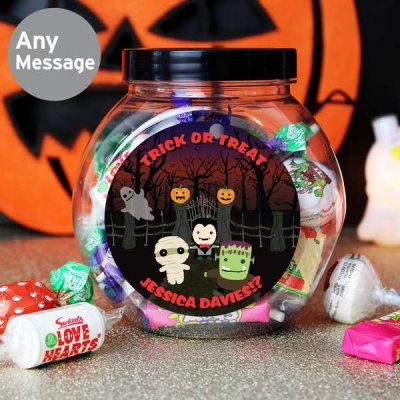 (image for) Personalised Halloween Sweet Jar