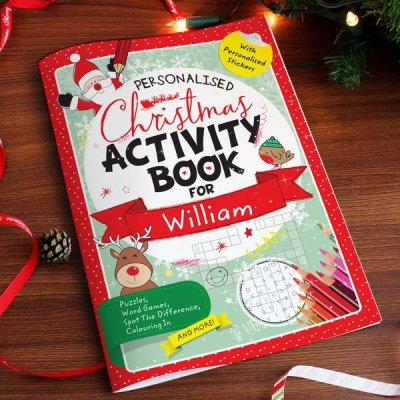 (image for) Personalised Christmas Activity Book with Stickers