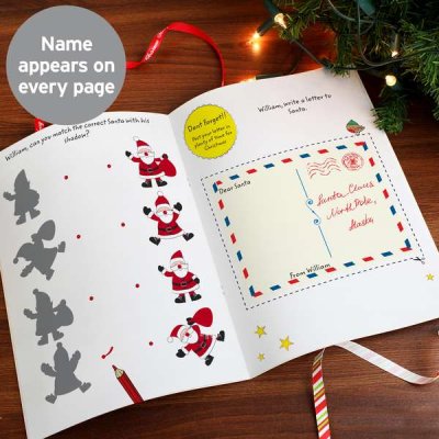 (image for) Personalised Christmas Activity Book with Stickers