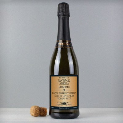 (image for) Personalised Any Message Bottle of Prosecco