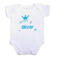 (image for) Personalised Prince Baby Vest