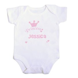 (image for) Personalised Princess Baby Vest