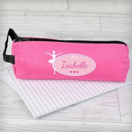 (image for) Personalised Ballerina Pink Pencil Case