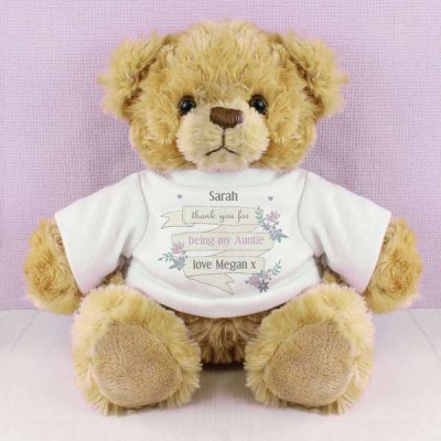 (image for) Personalised Garden Bloom T-Shirt Message Bear