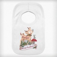(image for) Personalised Festive Fawn Bib