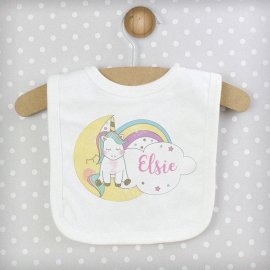 (image for) Personalised Baby Unicorn Bib