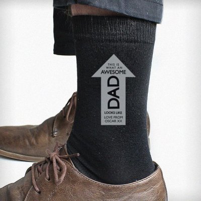 (image for) Personalised Awesome Dad Men's Socks