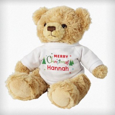 (image for) Personalised Merry Christmas Teddy Bear