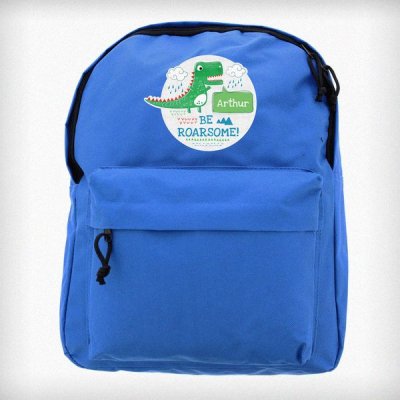 (image for) Personalised 'Be Roarsome' Dinosaur Backpack