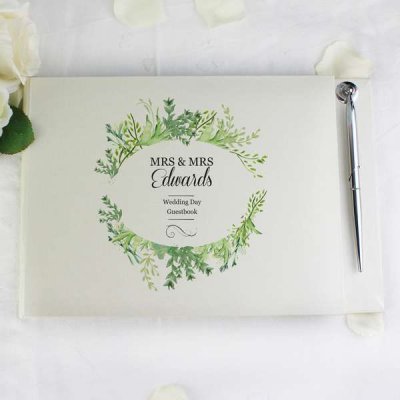 (image for) Personalised Fresh Botanical Guest Book & Pen