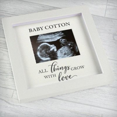 (image for) Personalised 'All Things Grow' 4 x 3 Baby Scan Frame