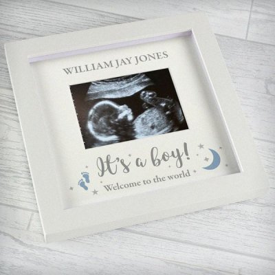 (image for) Personalised 'It's A Boy' 4 x 3 Baby Scan Frame