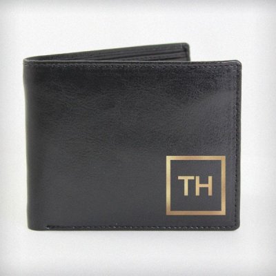 (image for) Personalised Gold Initials Leather Wallet