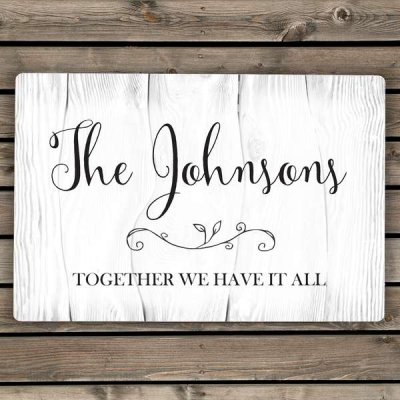 Personalised Rustic Metal Sign (image for) Personalised Rustic Metal Sign