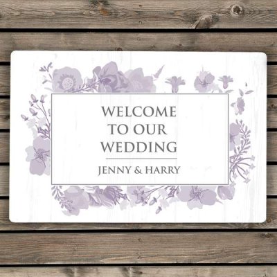 (image for) Personalised Soft Watercolour Metal Sign