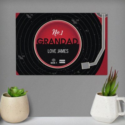 (image for) Personalised Vintage Record Metal Sign