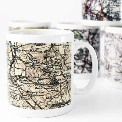 (image for) Personalised 1896 - 1904 Revised New Map Mug