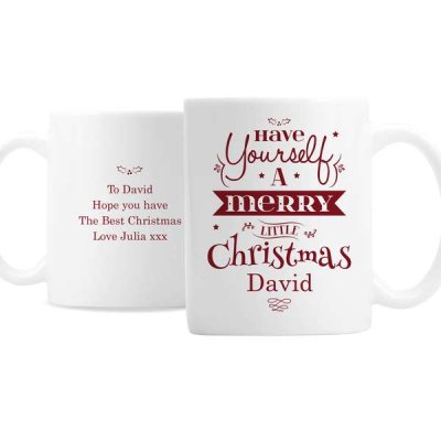 (image for) Personalised Have Yourself A Merry Little Christmas Mug