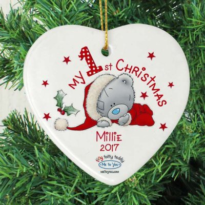 (image for) Personalised Me to You My 1st Christmas Ceramic Heart Decoration