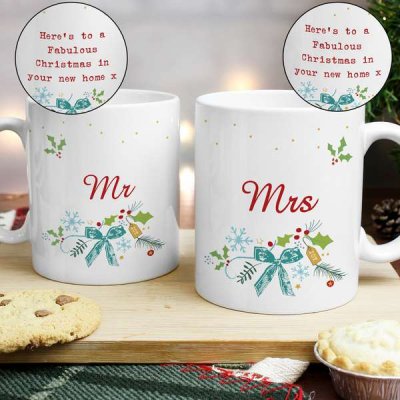 (image for) Personalised Classic Christmas Mug Set