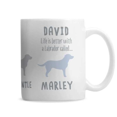 (image for) Personalised Labrador Dog Breed Mug