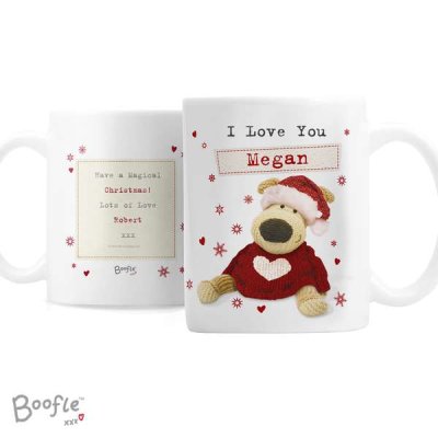 (image for) Personalised Boofle Christmas Love Mug