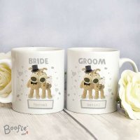(image for) Personalised Boofle Wedding Couple Mug Set