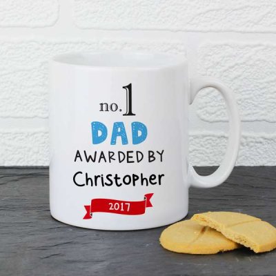 (image for) Personalised no.1 Awarded By Mug