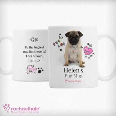 (image for) Personalised Rachael Hale Doodle Pug Mug