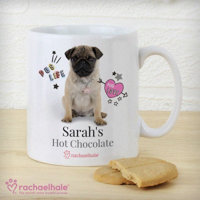 (image for) Personalised Rachael Hale Doodle Pug Mug
